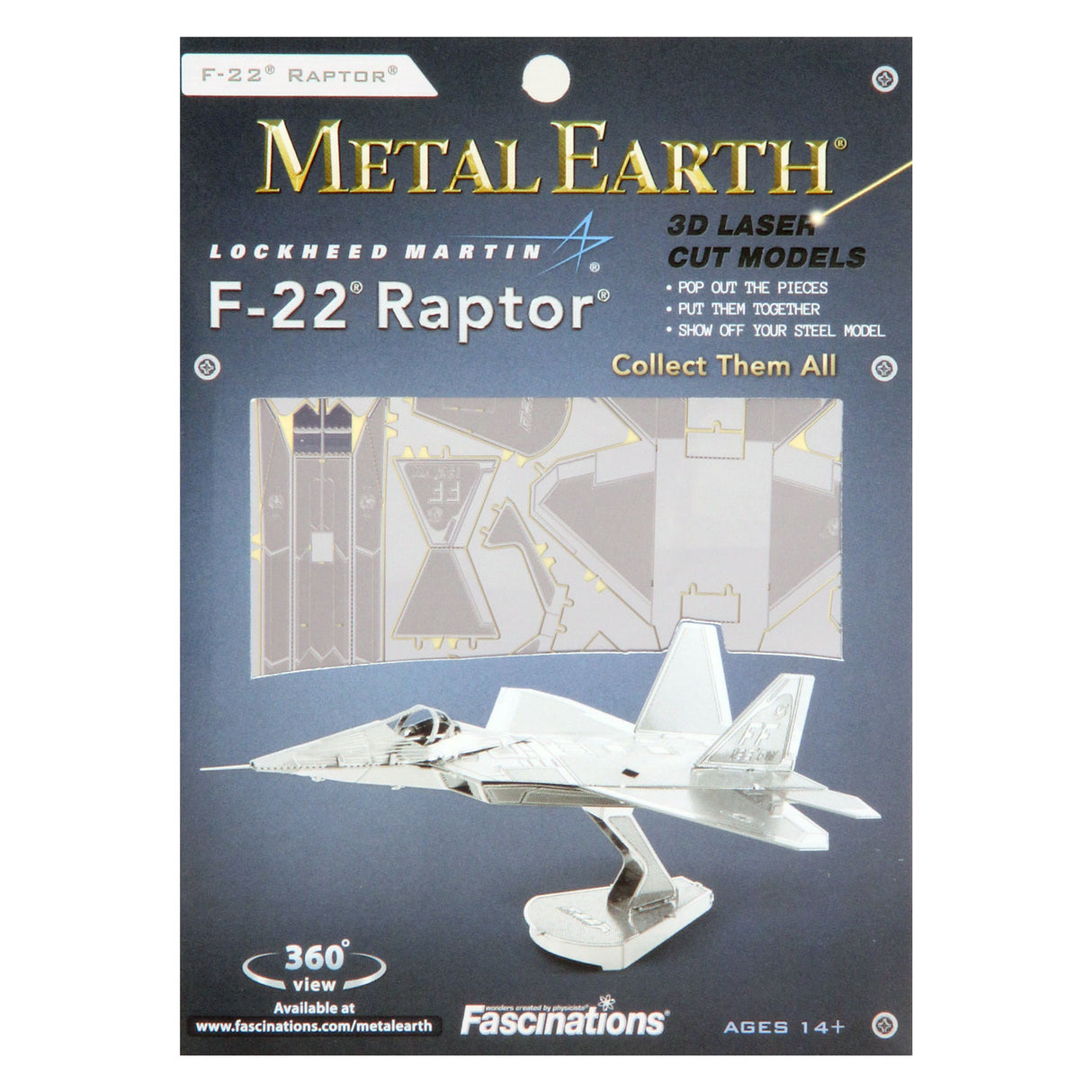 Metall-Erde-Modellbau 3D-F15-Adler - Metall