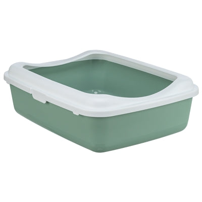 Trixie Kattenbak Classic mit Rand Sage White