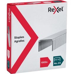 Nietjes rexel zilver 23 13 staal 1.000 stuks 90 vel