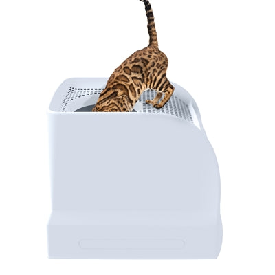 Imac Katzentoilette Frida mit Schublade blau