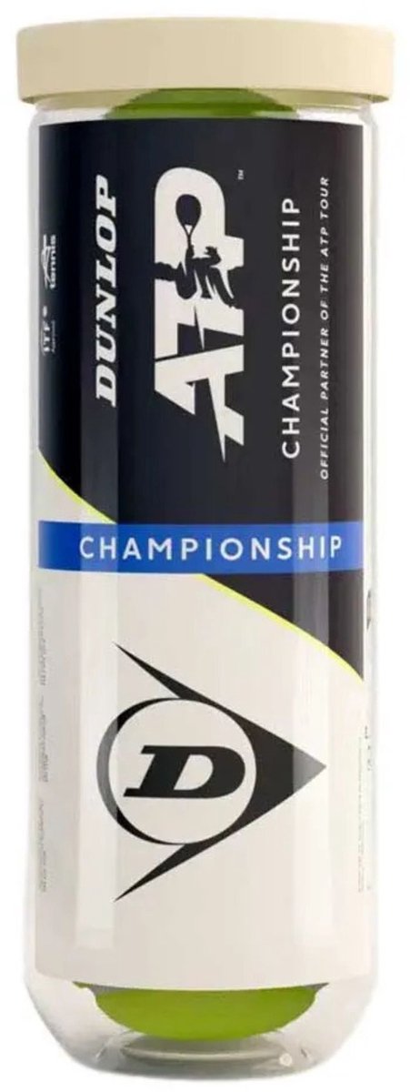 Dunlop ATP Championship Tennisbälle – Gelb – 3 Stück