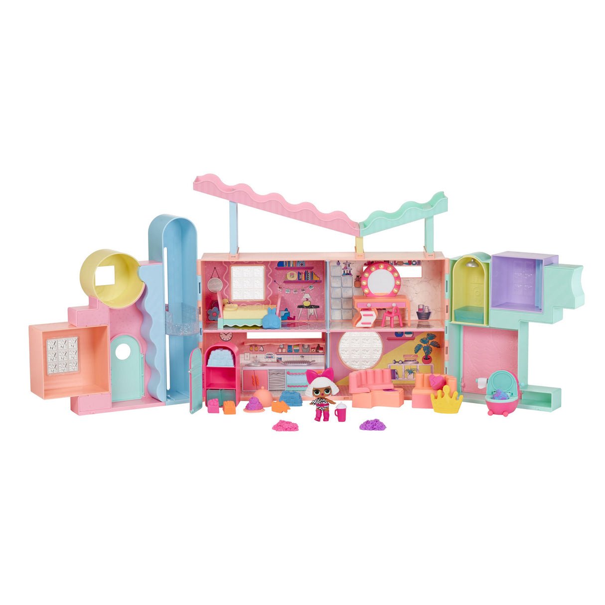 Lol. Überraschungs-Squish-Sand-Magic-House-Spielset