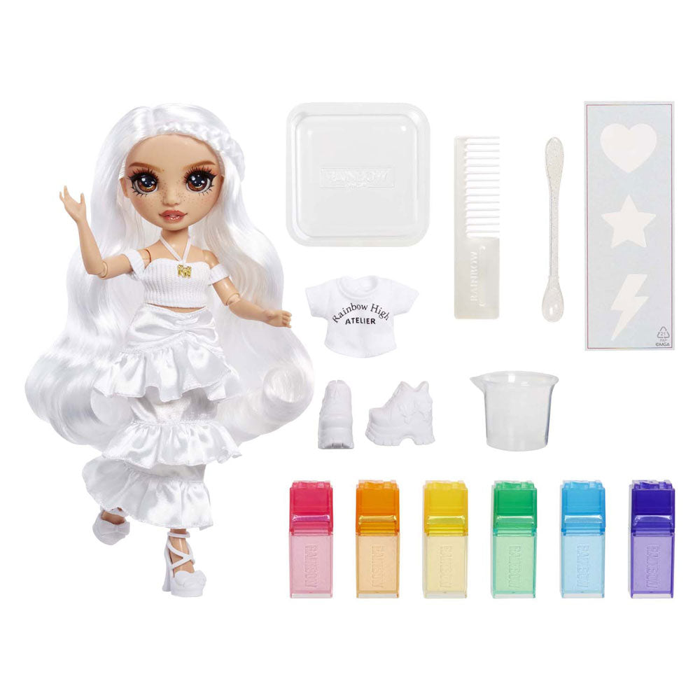Mga Entertainment Rainbow High Aquarell kreieren Modepuppe – braune Augen