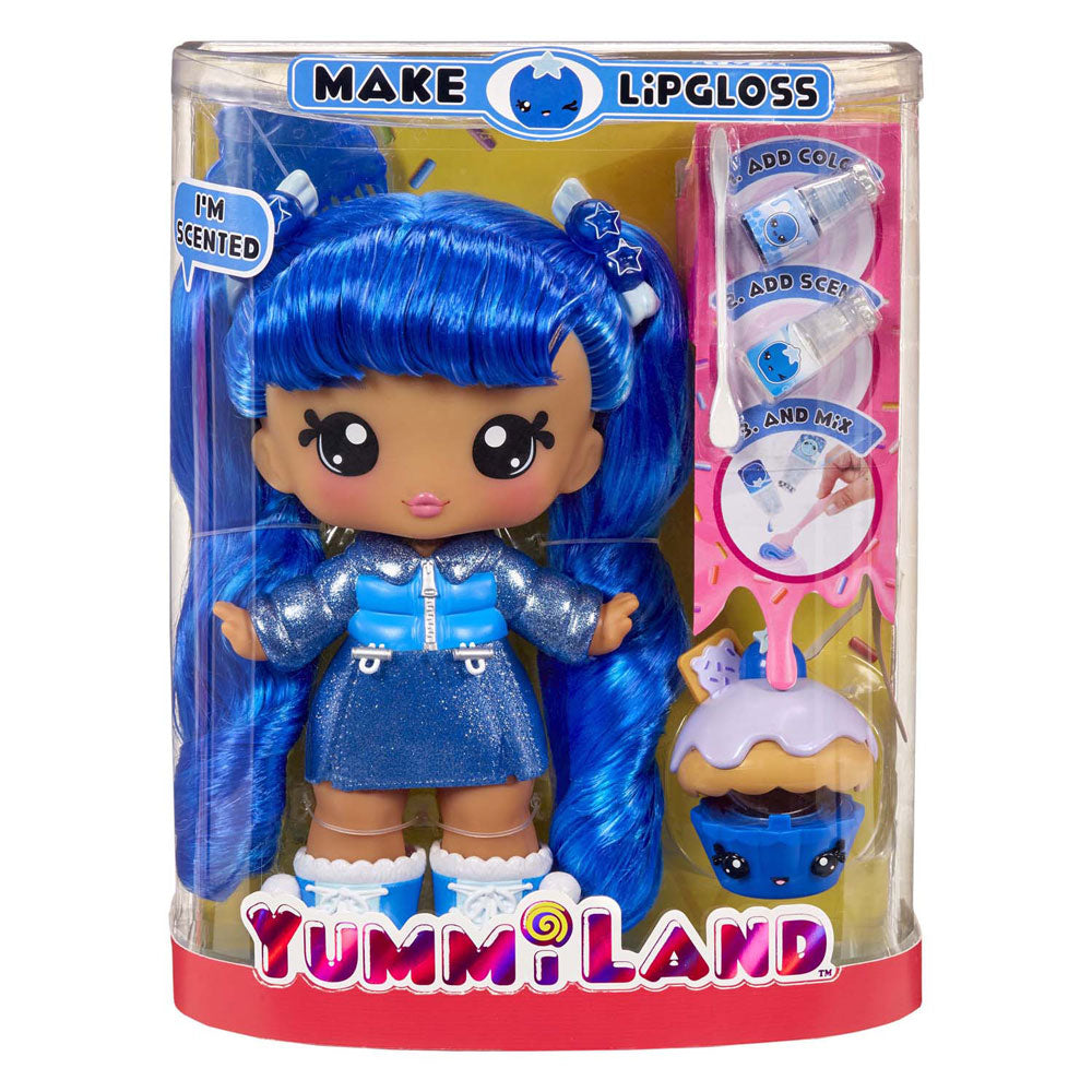 Mga Entertainment Yummiland große Puppe + Lipgloss Petrory Blueberr