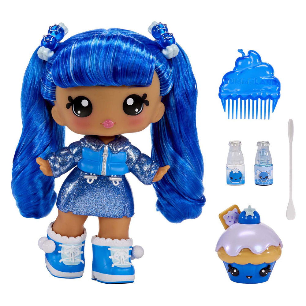 Mga Entertainment Yummiland große Puppe + Lipgloss Petrory Blueberr