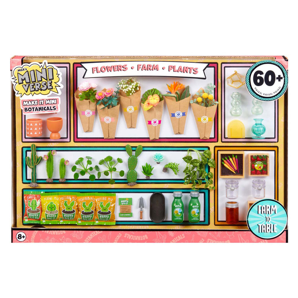 Mga Entertainment Mga's Miniversum – machen Sie es zu Mini-Blumentöpfen mit botanischen Pflanzen