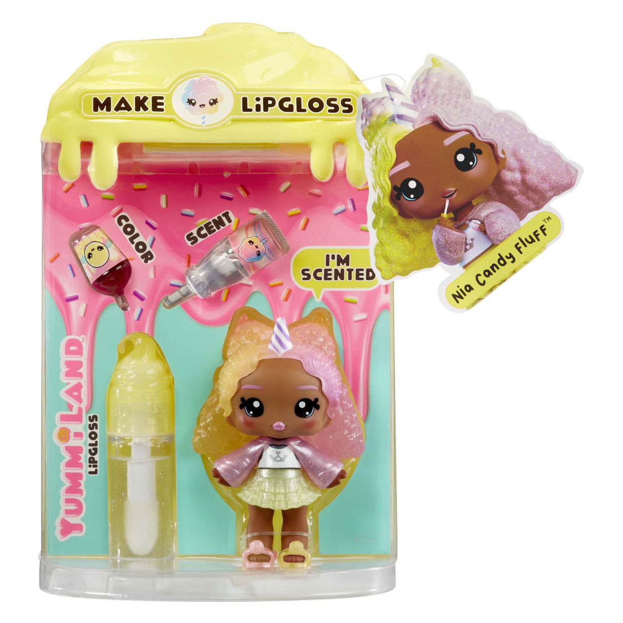 Mga Entertainment Yummiland Doll – Nia Candy Fluff mit Lipgloss-Set