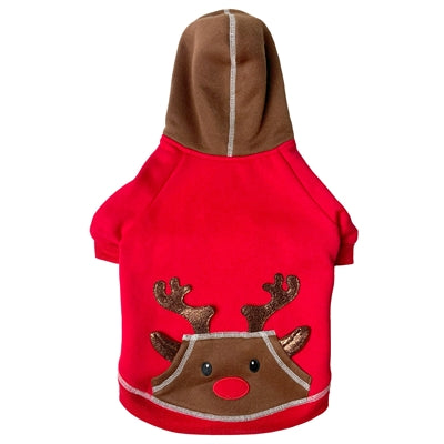 Happy Pet Hundepullover Rentierpullover rot