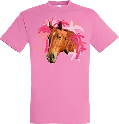 T-Shirt Pferd rosa