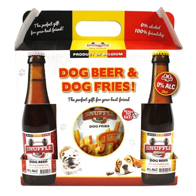 Snuffle Geschenkbox Hundebier und Pommes