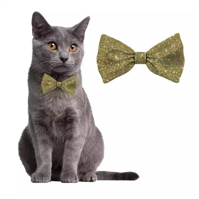 Plenty Gifts Weihnachtsfliege Katze gold
