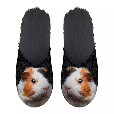 Meerschweinchen-Hausschuh schwarz