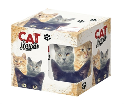 Tasse mit vielen Geschenken für Katzenliebhaber
