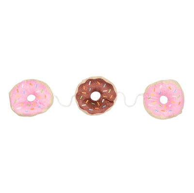 Fuzzyard 3 Donuts am Seil mit Katzenminze-Plüsch