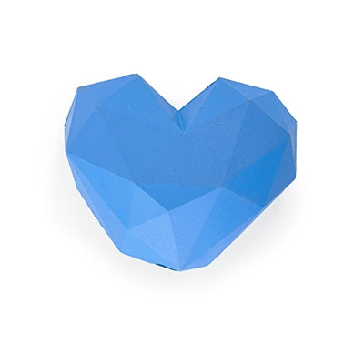 Battersea Futterball Herz aus Gummi blau