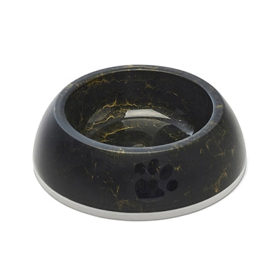 Savic Futternapf Delice 2 Marmor schwarz gold