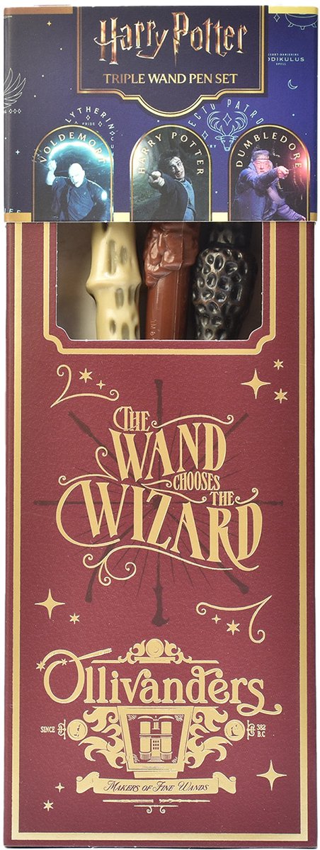 Mad Monkey Harry Potter – Set mit 3 Zauberstabstiften