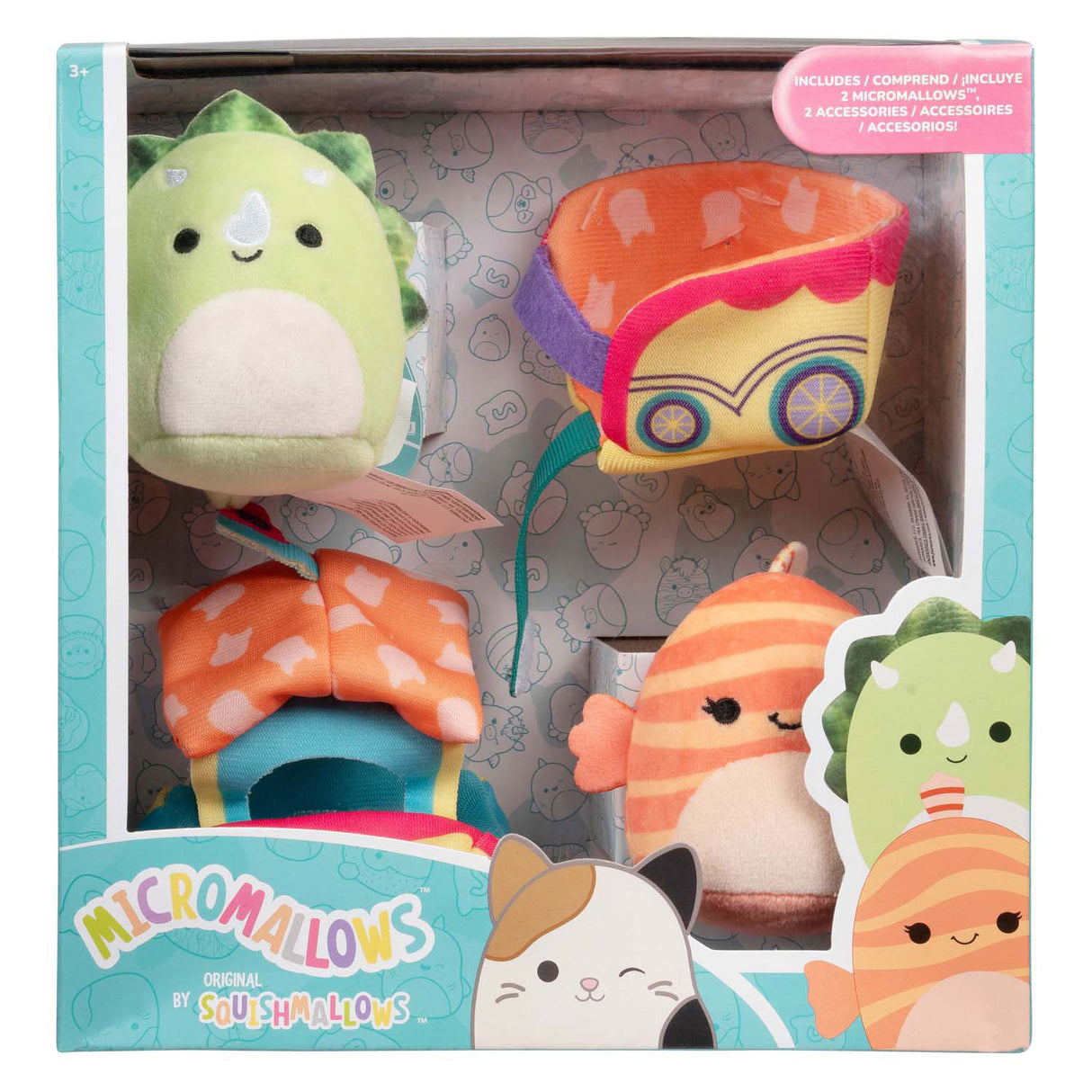 Squishmallows Kuscheltier Plüsch Micromallows - Ticket to Ride, 4 Stk.