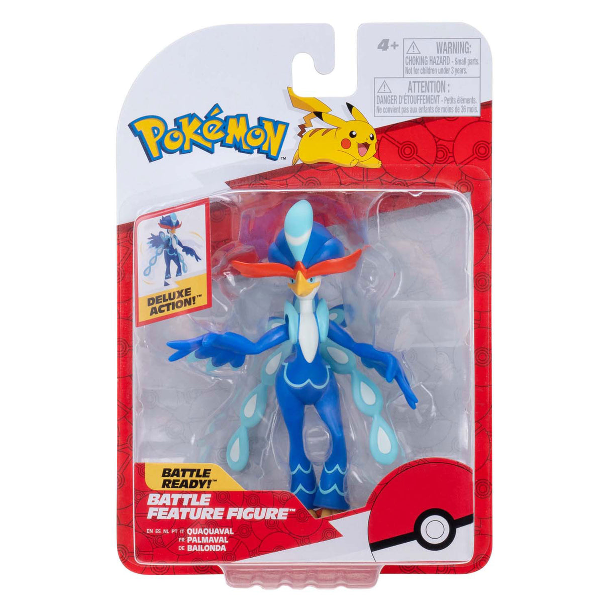 Jazwares Pokémon Battle Feature Figure – Quaquaval