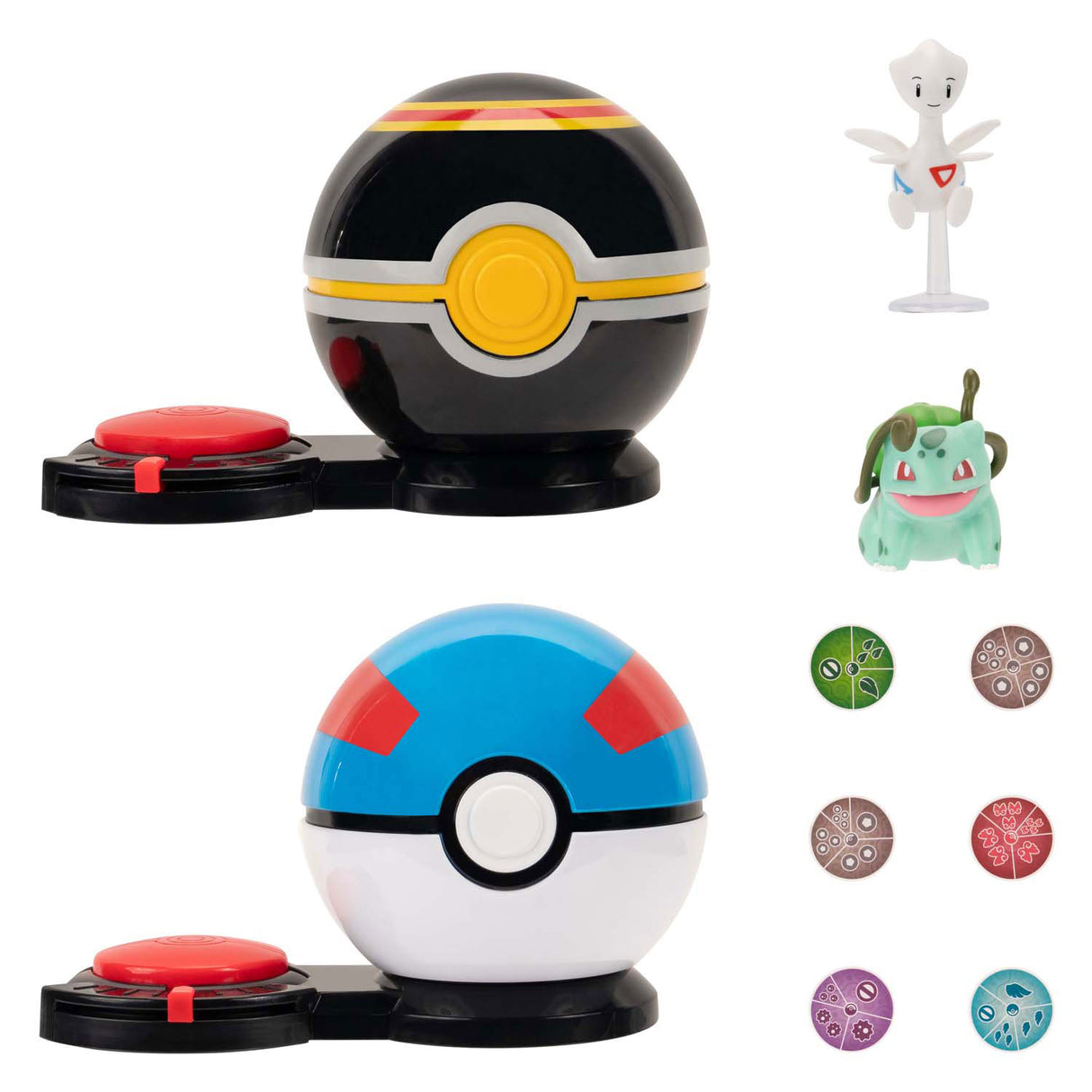Jazwares Pokémon – Überraschungsangriffsspiel – Bulbasaur und Togetic
