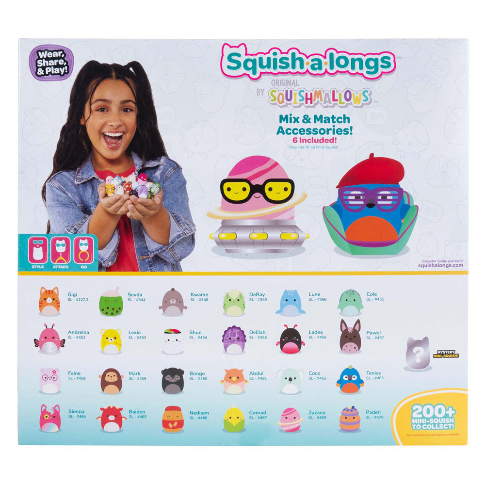 Jazwares Squishmallows – Squish-A-Longs-Spielzeugfiguren Stil 1 – 25 Stück.