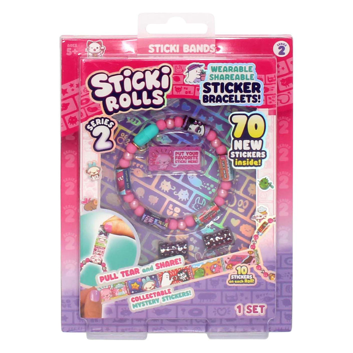 Jazwares Sticki Rolls Armband mit 70 Aufklebern
