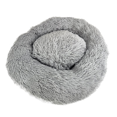 Sazzz Hundebett flauschig hellgrau