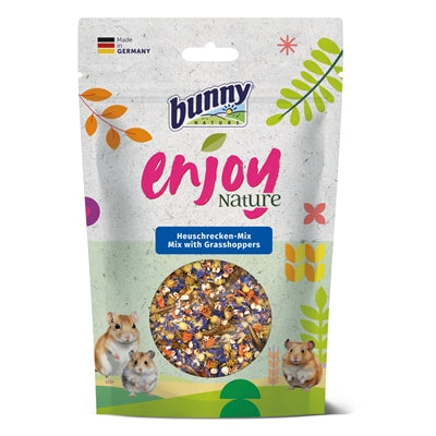 Hasen-Naturgenuss-Naturmischung mit Heuschrecken