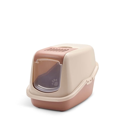 Savic Katzentoilette Nestor Champagnerrosa Terrakotta