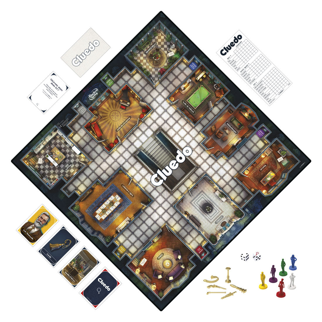 Hasbro Cluedo, das klassische Krimispiel