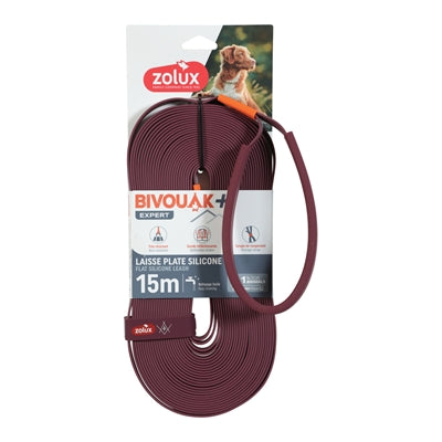 Zolux BVK Schleppleine flach Silikon rot