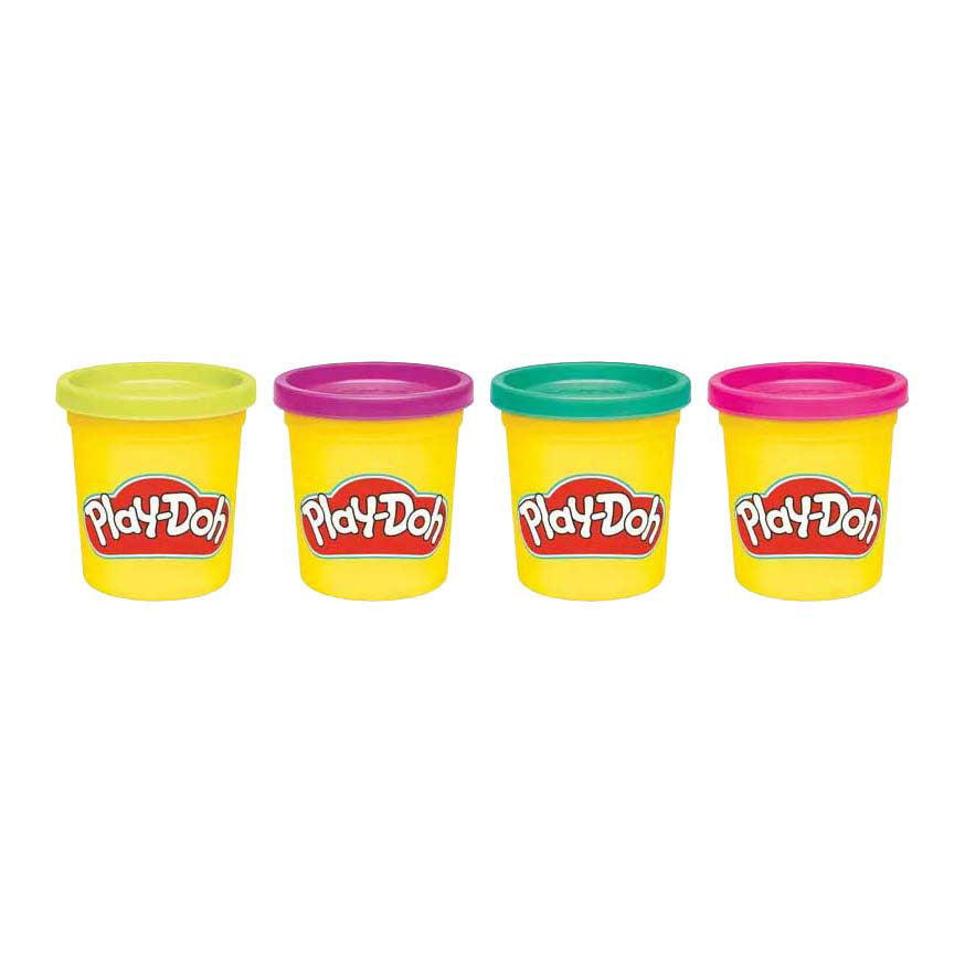 Play-Doh, leuchtende Farben, 4er-Pack, neu | 4 Stück