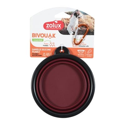 Zolux BVK faltbarer Silikon-Futternapf rot