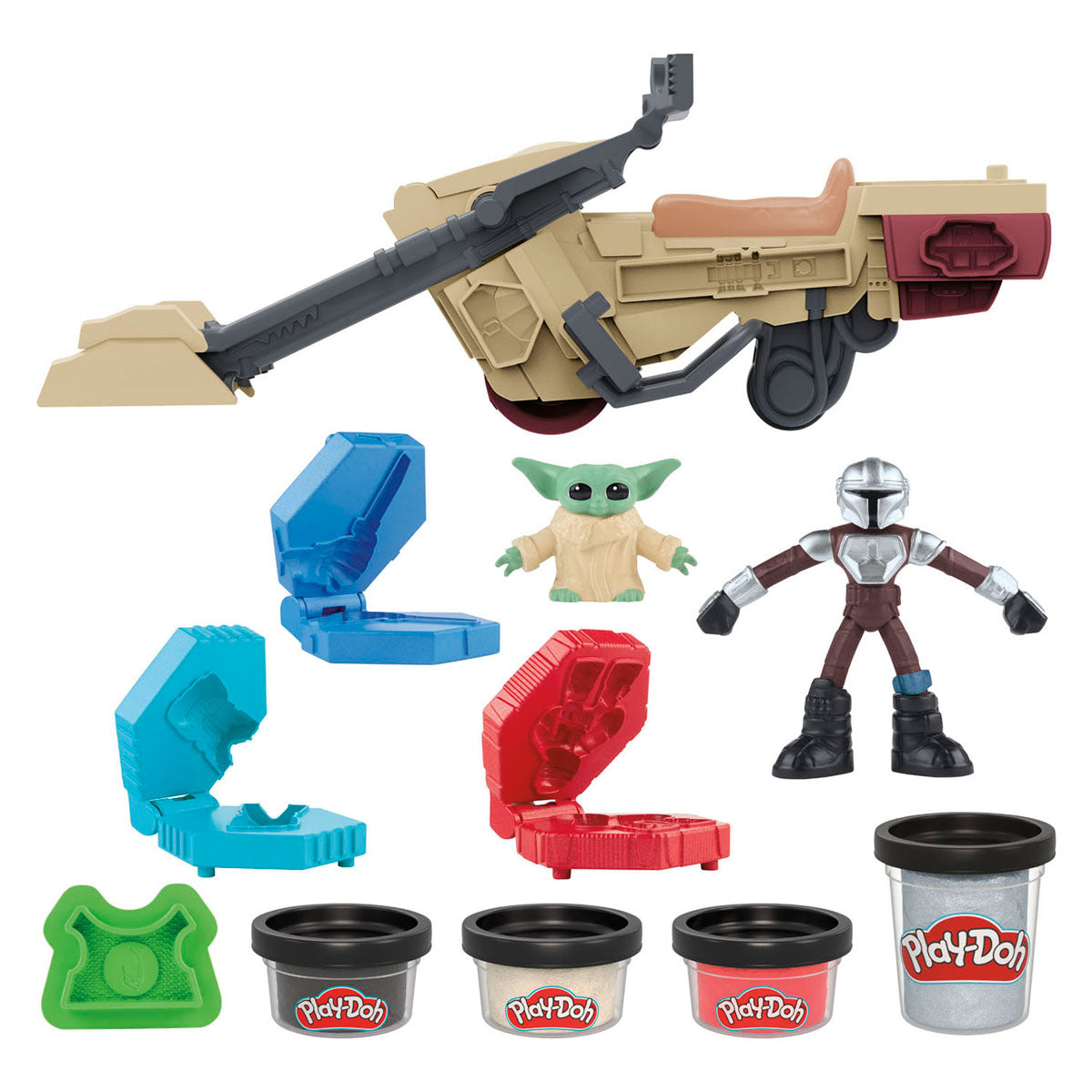 Play-Doh Star Wars The Mandalorian Speeder - 3 kleine Dosen