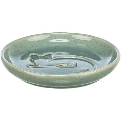 Trixie Katzenfutternapf Katze Relief Keramik Blau