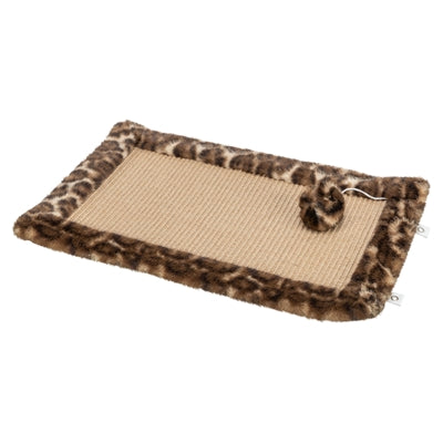 Trixie Kratzmatte Leo Leopardenmuster braun