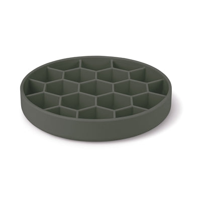 Zolux voebrak hond slow feed met zuignappen silicone grijs