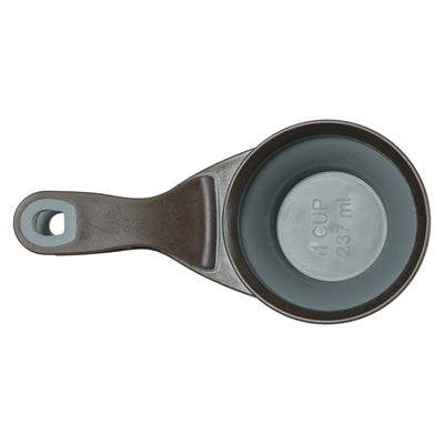 Zolux voerschep 2 in 1 schep afsluitklem silicone grijs