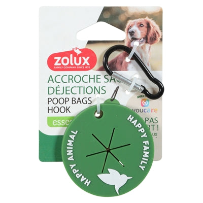 Zolux poepzakhouder haak groen