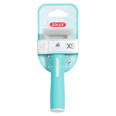 Zolux anah carding super brush puppy blauw wit