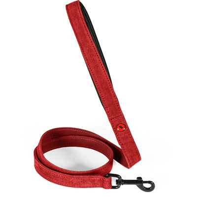 Zolux expert hondenriem premium leer neopreen rood