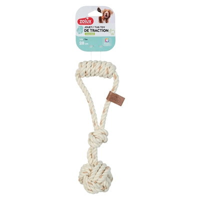 Zolux flostouw met touwbal leather touch