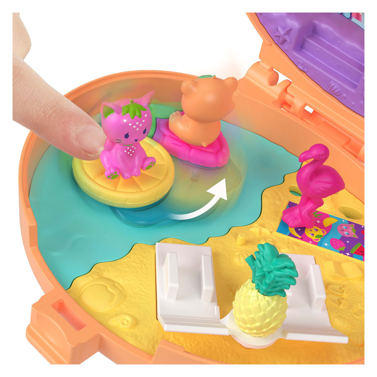 Kompaktes Spielset „Polly Pocket Teddybär“.