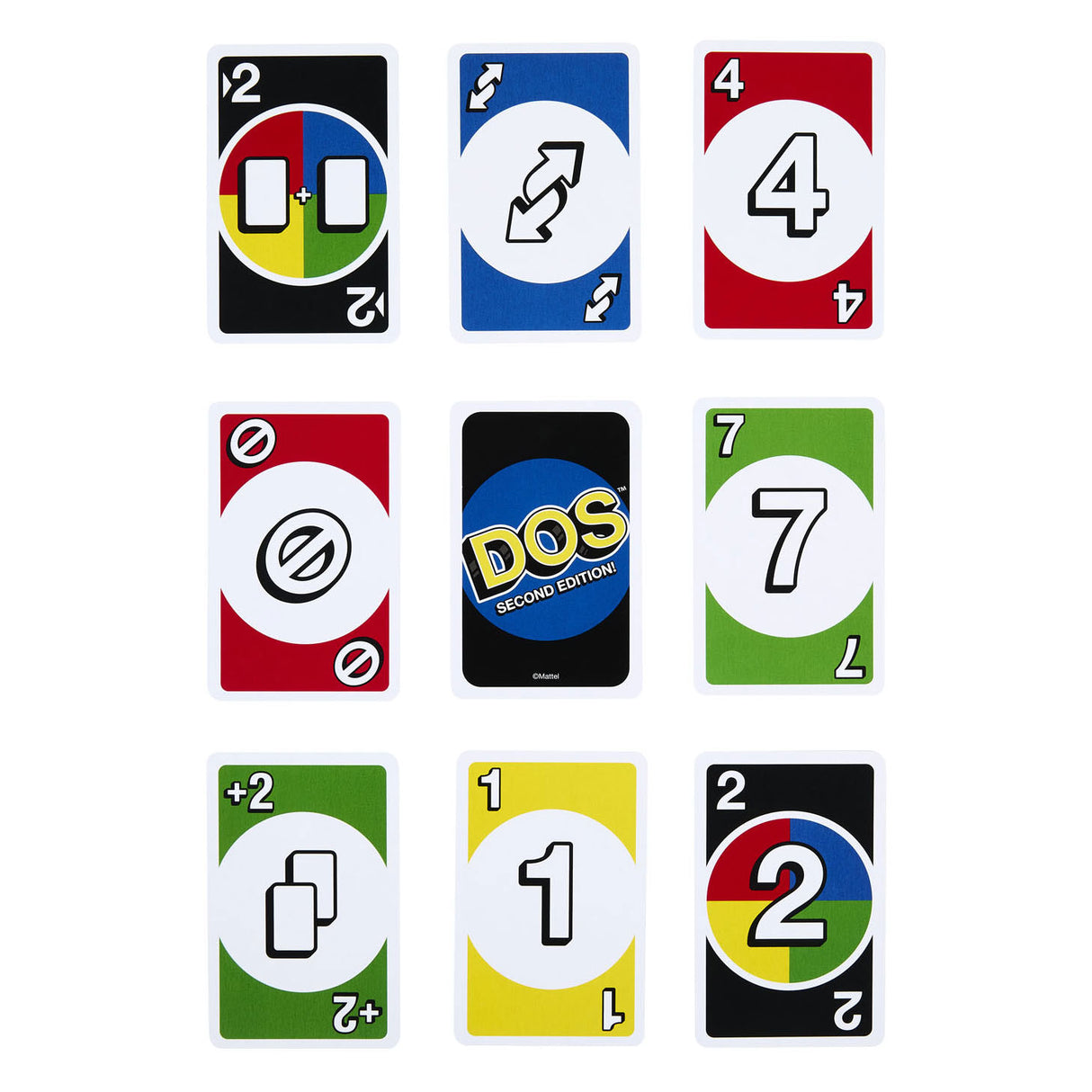 Mattel Games Uno Dos zweite Auflage