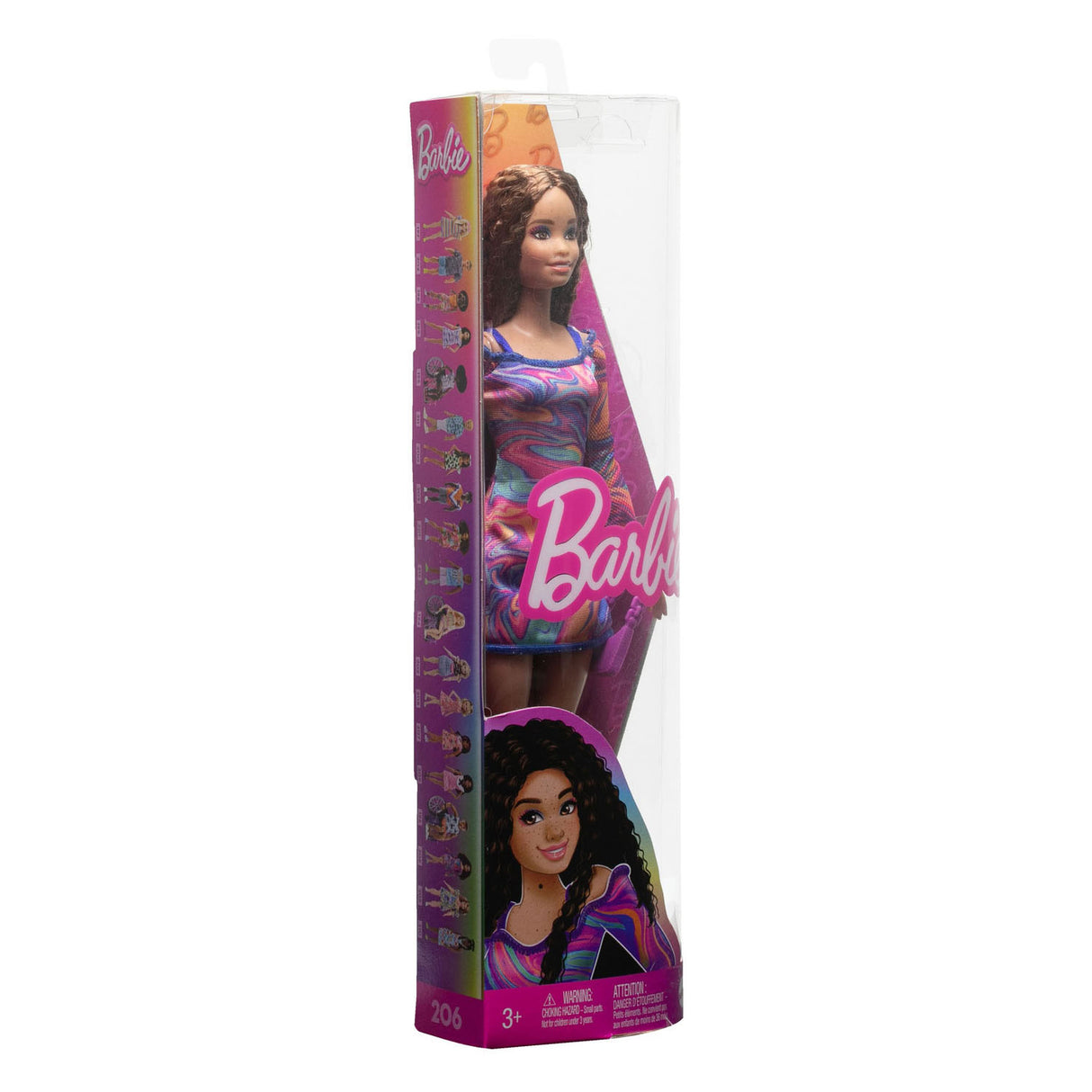 Mattel Barbie Fashionista Pop - Rainbow Marmor Wirbel