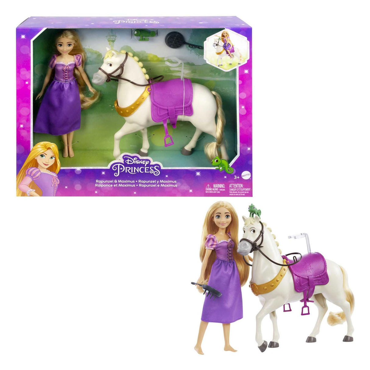 Mattel Disney Princess Pop - Rapunzel und Maximus