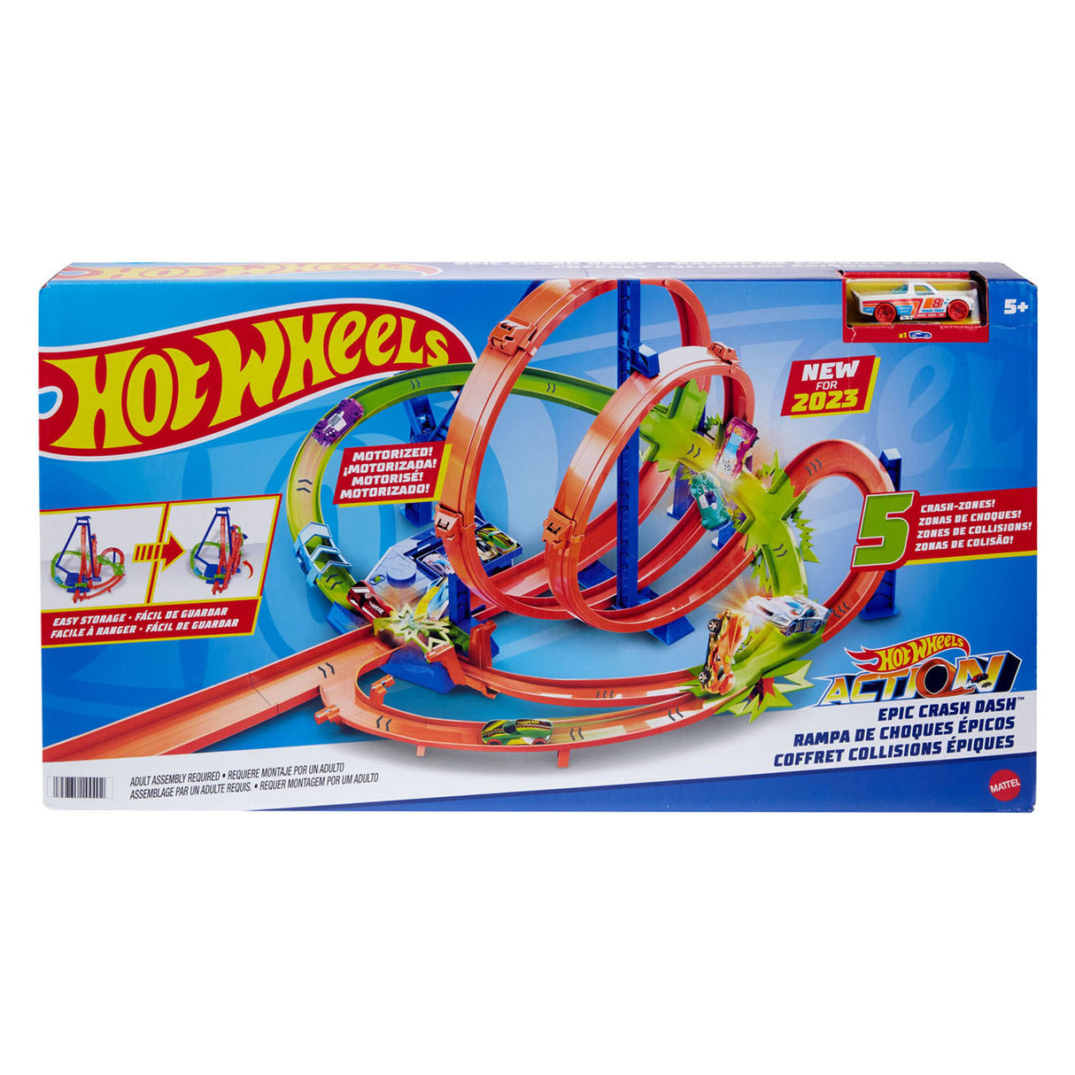 Hot Wheels Action Legendäres Crash and Blast-Rennstrecken-Spielset