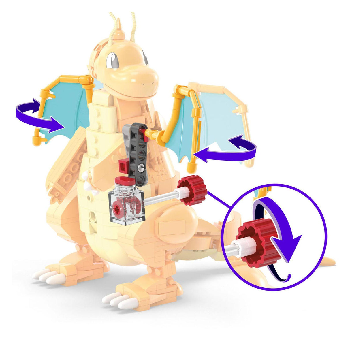 Mattel Mega Construx Pokémon Bauset – Dragonite – 387 Teile.