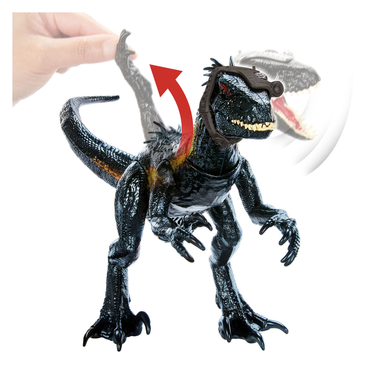 Mattel Jurassic World Track n Angriff Indorraptor Dino Play Figur