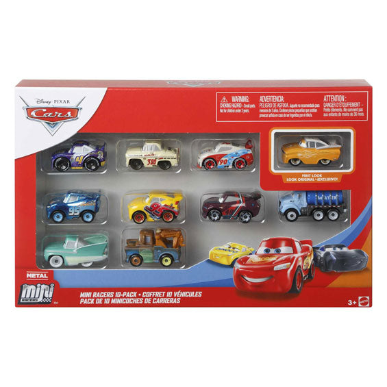 Disney Pixar Mini Racers Fahrzeuge, 10 Stück.